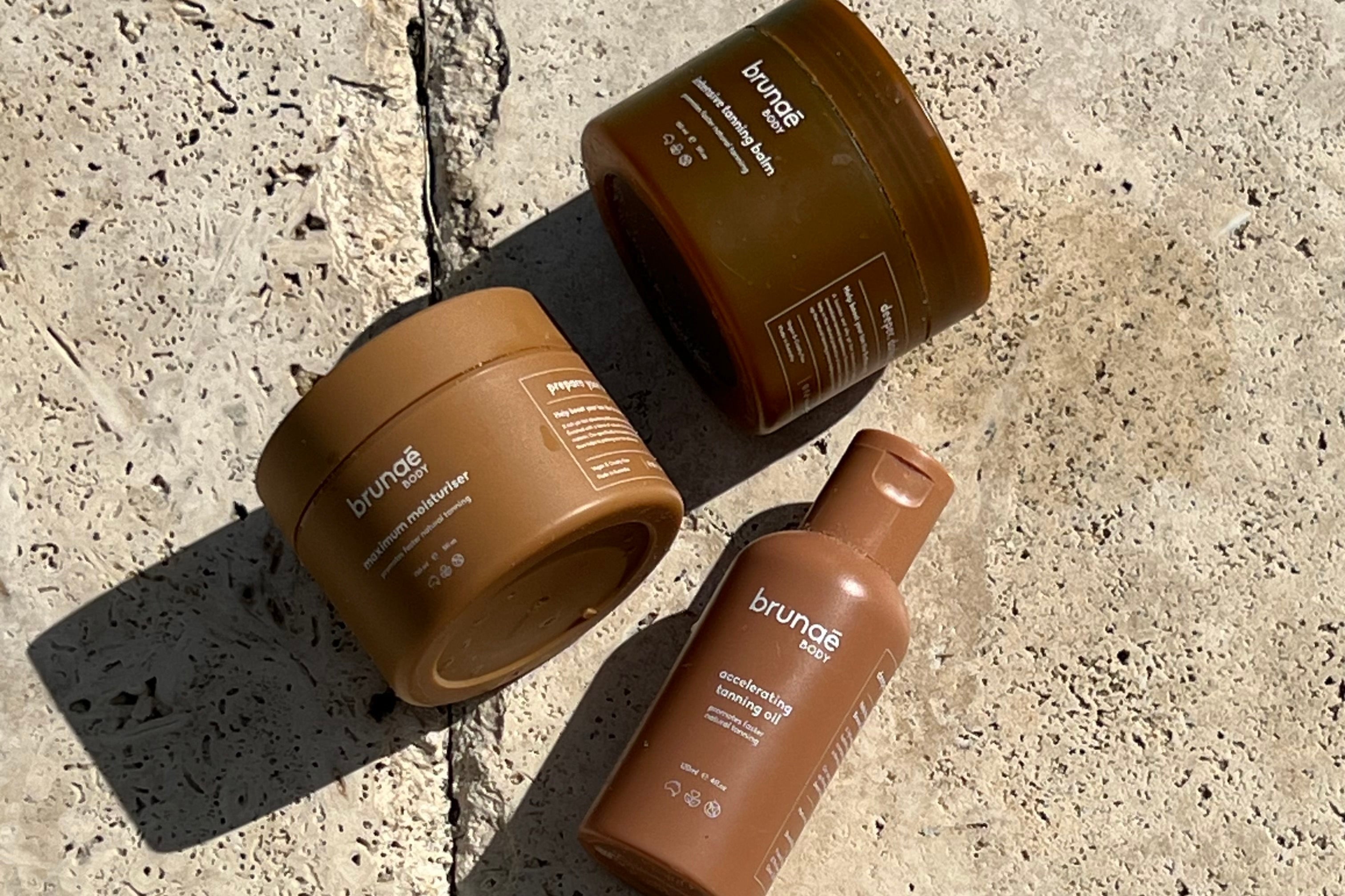 Brunāe Moisturiser, Balm, and Oil